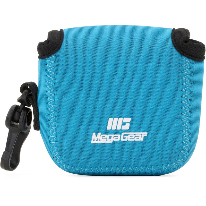 MegaGear Ultra-Light Neoprene Camera Case for Gopro Hero 6, Hero 5 and Sony RX0 1.0 with Carabiner (Black)