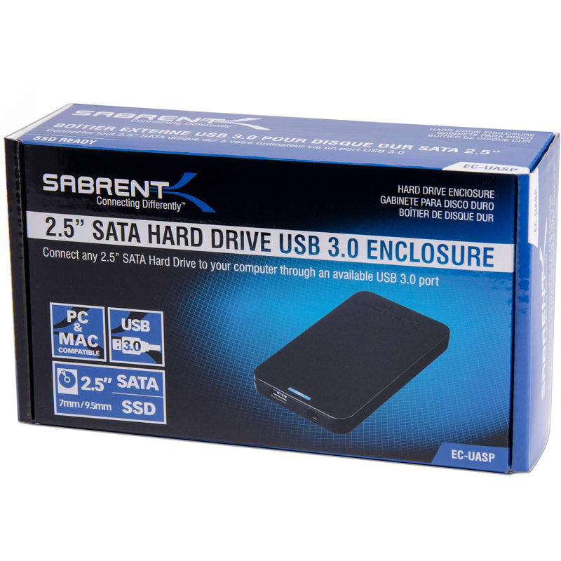Sabrent 2.5" Sata/SSD To USB 3.0 Hdd Enclosure (Screwless)