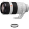 Sony FE 100-400mm f/4.5-5.6 GM OSS Lens with UV Filter Kit