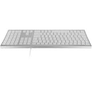 Macally Ultra Slim USB Wired Keyboard (Aluminum)