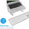 Macally Ultra Slim USB Wired Keyboard (Aluminum)