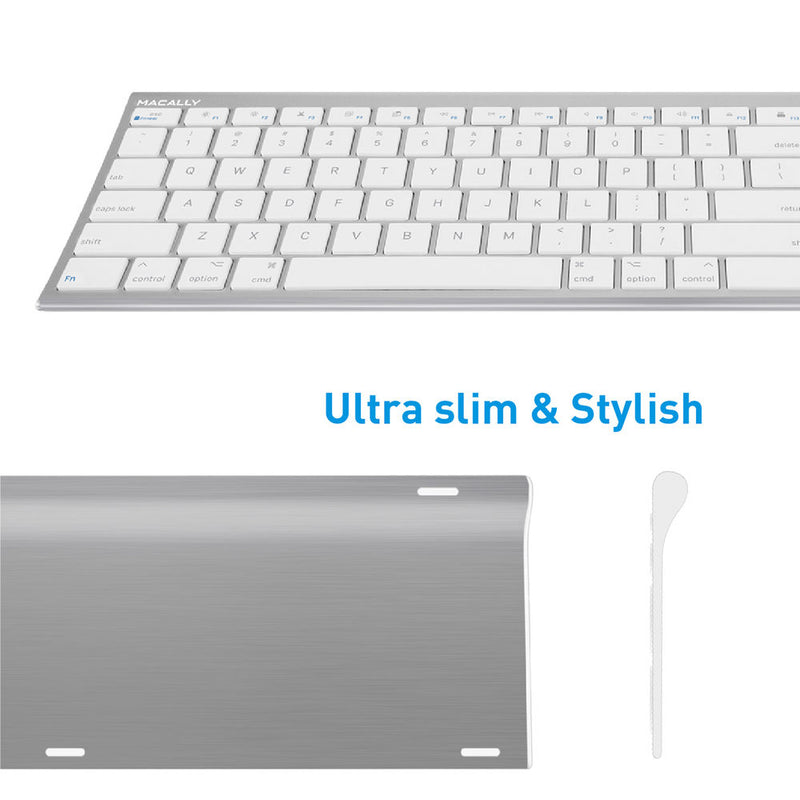 Macally Ultra Slim USB Wired Keyboard (Aluminum)