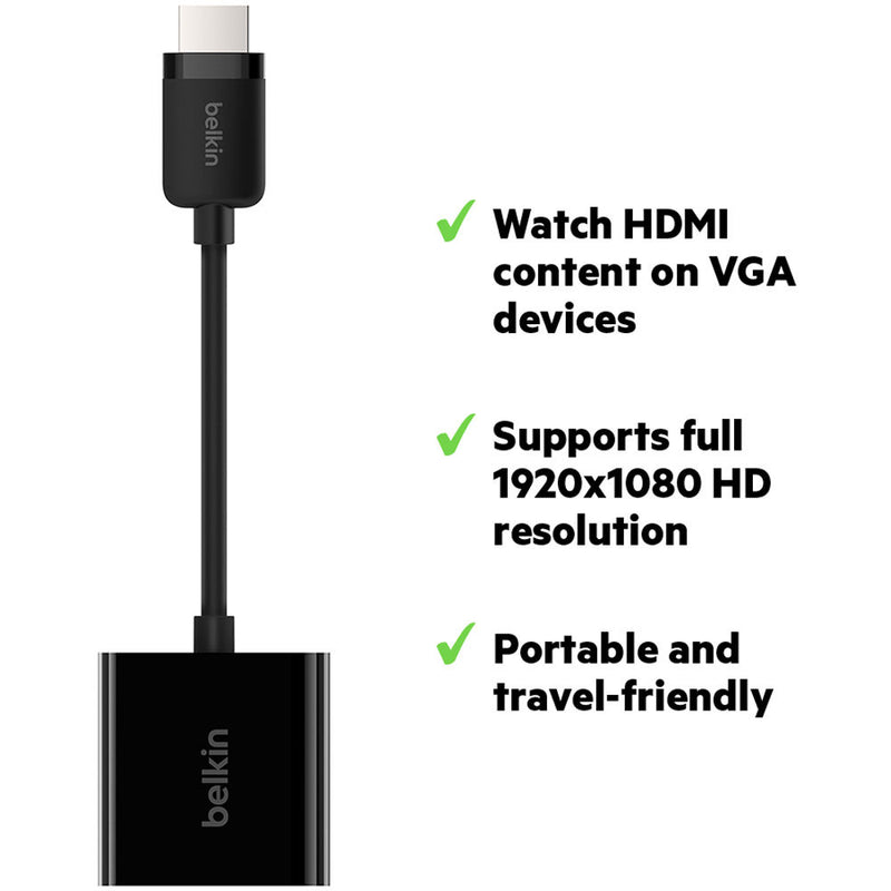 Belkin HDMI to VGA Adapter with Micro-USB Power