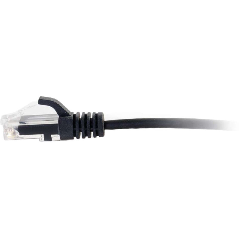 C2G RJ45 Male to RJ45 Male Slim Cat 6 Patch Cable (4', Black)