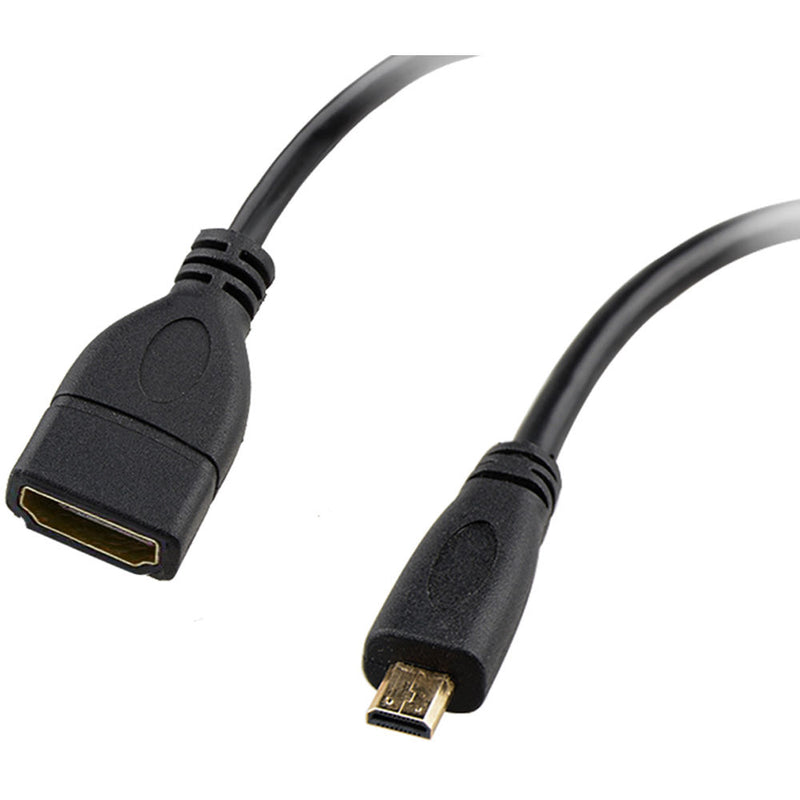 CAMVATE Micro HDMI to HDMI Male to Female Converter Adapter (6")