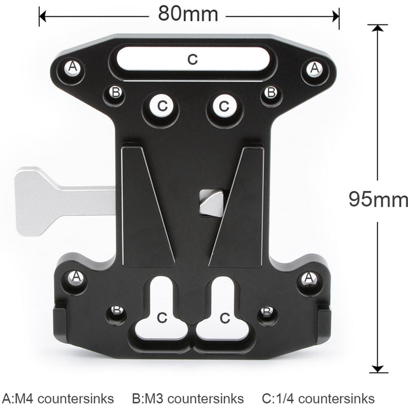 CAMVATE V-Lock Quick Release Plate