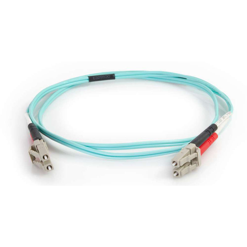 C2G 50/125 LC Male to LC Male Multimode Fiber Optic OM4 Cable (23')