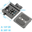 CAMVATE ARCA Style Quick Release Baseplate Pack (Height Adjustable)