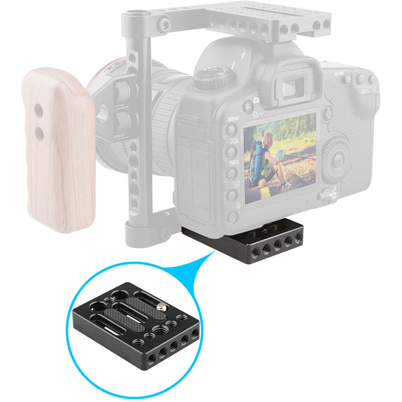 CAMVATE Universal DSLR Camera Baseplate for Cage Rig