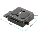 CAMVATE Arca-Style Quick Release Plate with QR Clamp (50mm)