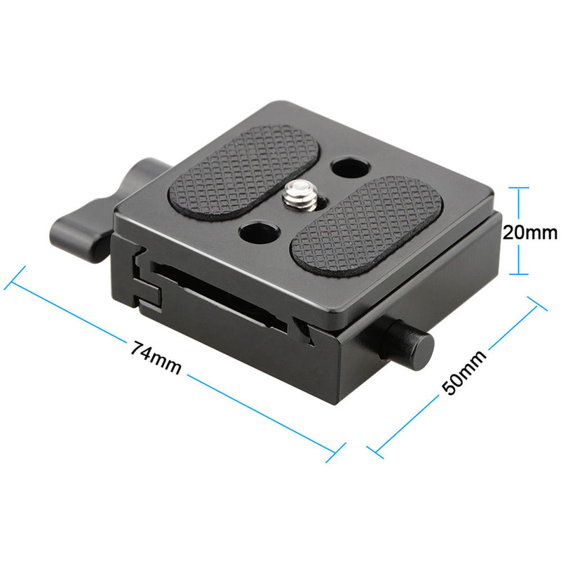 CAMVATE Arca-Style Quick Release Plate with QR Clamp (50mm)