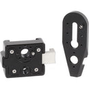 Wooden Camera Offset V-Lock Accessory Wedge & Base Station Kit (Screw Slot and ARRI Accessory Mount 3/8"-16)