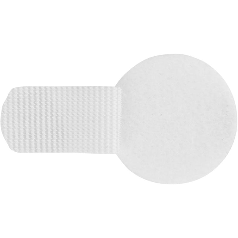 Wireless Mic Belts Cable Discs Cable Management Tabs (White, Set of 20)