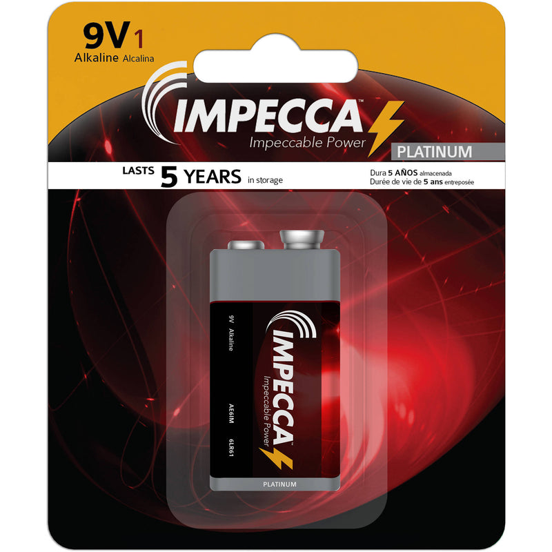 Impecca Platinum Series Alkaline 9V Battery (1-Pack)