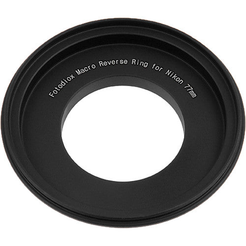 FotodioX 77mm Reverse Mount Macro Adapter Ring for Nikon F-Mount Cameras