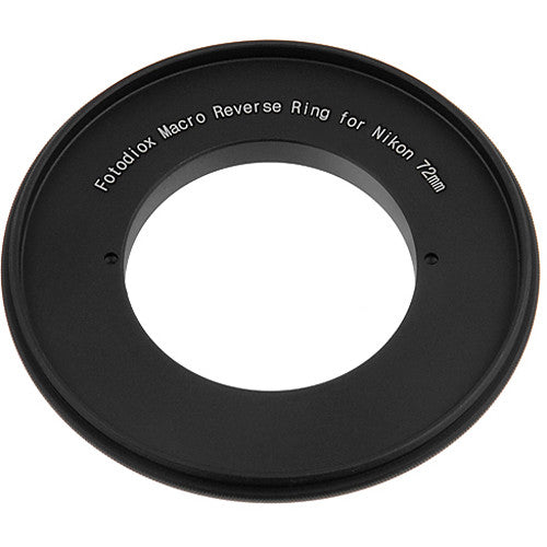 FotodioX 72mm Reverse Mount Macro Adapter Ring for Nikon F-Mount Cameras