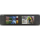 ViewZ VZ-070RM-E Dual 7" 3G-SDI Rackmount Monitor (3 RU)