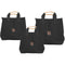 Porta Brace Set of 3 Sack Pack Bags (Black)
