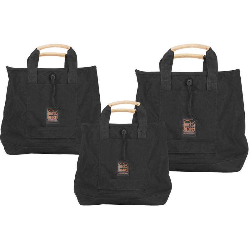 Porta Brace Set of 3 Sack Pack Bags (Black)