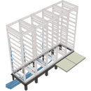 Middle Atlantic GANGLE Series 1-Bay Raised Floor Support Angles for 36" Deep Racks