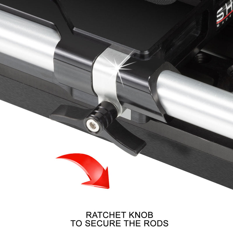 SHAPE Bridge Plate 15mm Studio Arri Standard And 12" Dovetail Plate