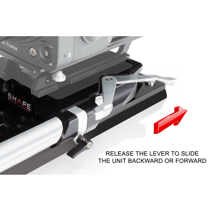 SHAPE Bridge Plate 19mm Studio Arri Standard And 12" Dovetail Plate