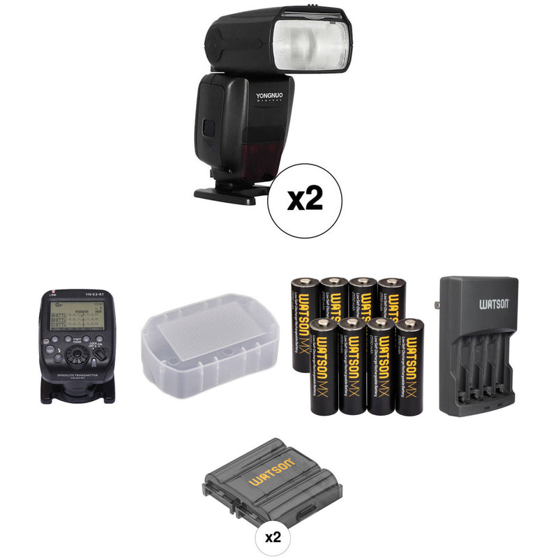 Yongnuo Speedlite YN600EX-RT II Wireless Flash Kit for Canon Cameras