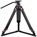 CAME-TV 609B Carbon Fiber Video Tripod with Fluid Bowl Head