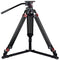 CAME-TV 609B Carbon Fiber Video Tripod with Fluid Bowl Head