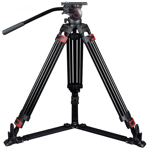 CAME-TV 609B Carbon Fiber Video Tripod with Fluid Bowl Head