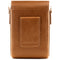MegaGear Leather Camera Case with Strap for Panasonic Lumix ZS200, TZ200, Leica C-Lux (Light Brown)