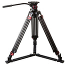 CAME-TV 609B Carbon Fiber Video Tripod with Fluid Bowl Head