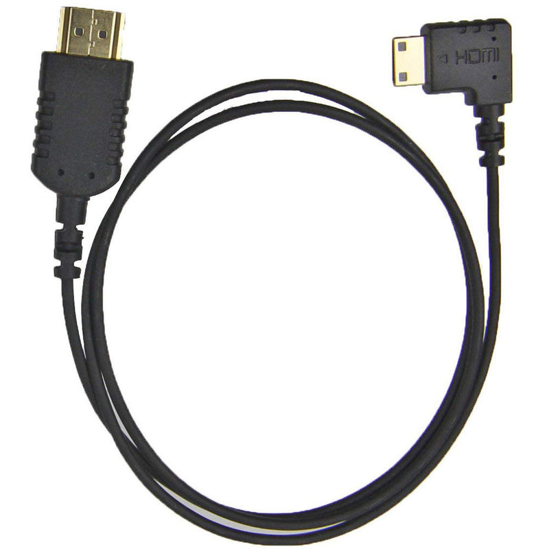 Camera Motion Research Ultra Flexible 90 degree Right-Angle Mini to Standard HDMI Cable (31")