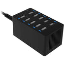 Sabrent 10-Port USB Charging Station 12 Amps/ 60 Watts (Black)