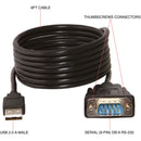 Sabrent USB to Serial Cable FTDI Chipset (6'/Thumbscrews)