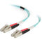 C2G 50/125 LC Male to LC Male Multimode Fiber Optic OM4 Cable (23')