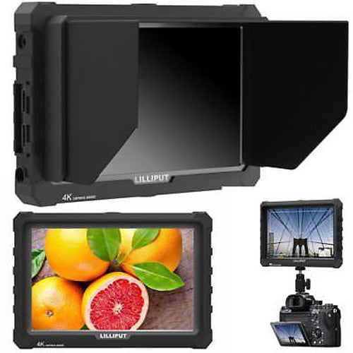 Lilliput A7S Full HD 7" Camera-Top 4K Cam-Assist Monitor with 4K with 1920x1200 Native Resolution