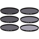 Ice 52mm ND4, ND8, ND16, ND32, ND64, and ND1000 Solid Neutral Density Filter Kit (2, 3, 4, 5, 6, and 10-Stop)