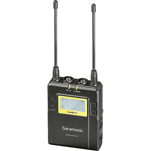 Saramonic UWMIC9RX9+HU9 UHF Wireless Handhald Mic with/Two-Channel Wireless Receiver