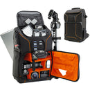 USA GEAR S17 DSLR Camera Backpack (Orange)