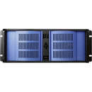 iStarUSA D Storm Series 4U Compact Stylish Rackmountable Chassis (Blue Bezel)