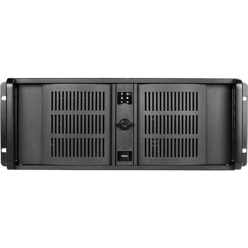 iStarUSA D Storm Series 4U Compact Stylish Rackmountable Chassis (Black Bezel)