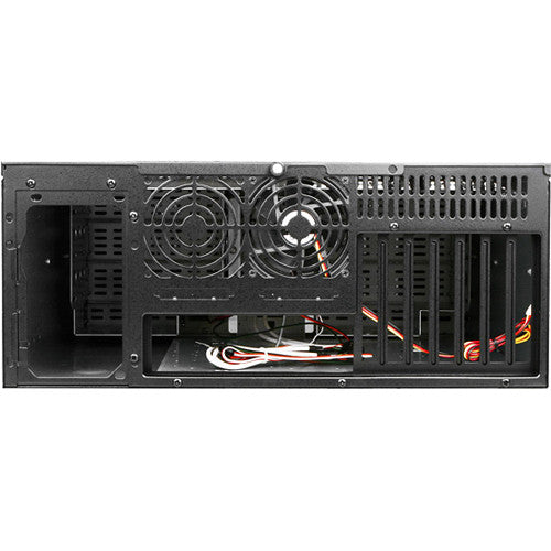 iStarUSA D-400-6 4U Compact Stylish Rackmount Chassis (Black Bezel)