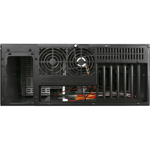 iStarUSA D Storm Series 4U Compact Stylish Rackmountable Chassis (Blue Bezel)