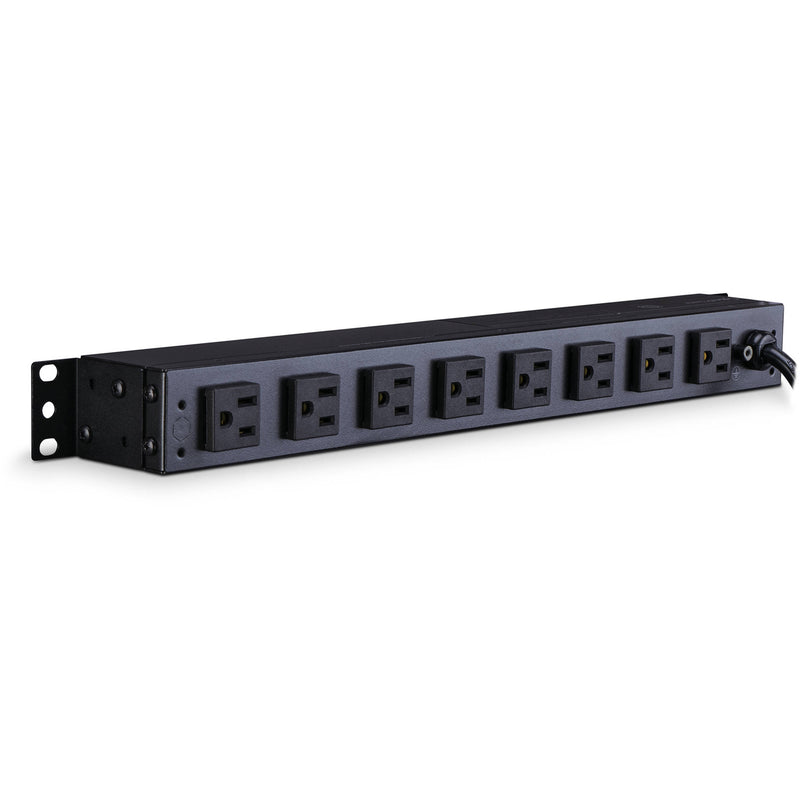 CyberPower (15)12A/100-125V/50/60Hz/PDU/Nema 5-15P Plug/8-Nema 5-15R OUTS/1U/15'Cord