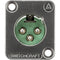 Switchcraft DE Series 3-Pin XLR Male Panel-Mount Connector (Nickel Finish, Silver Contacts)