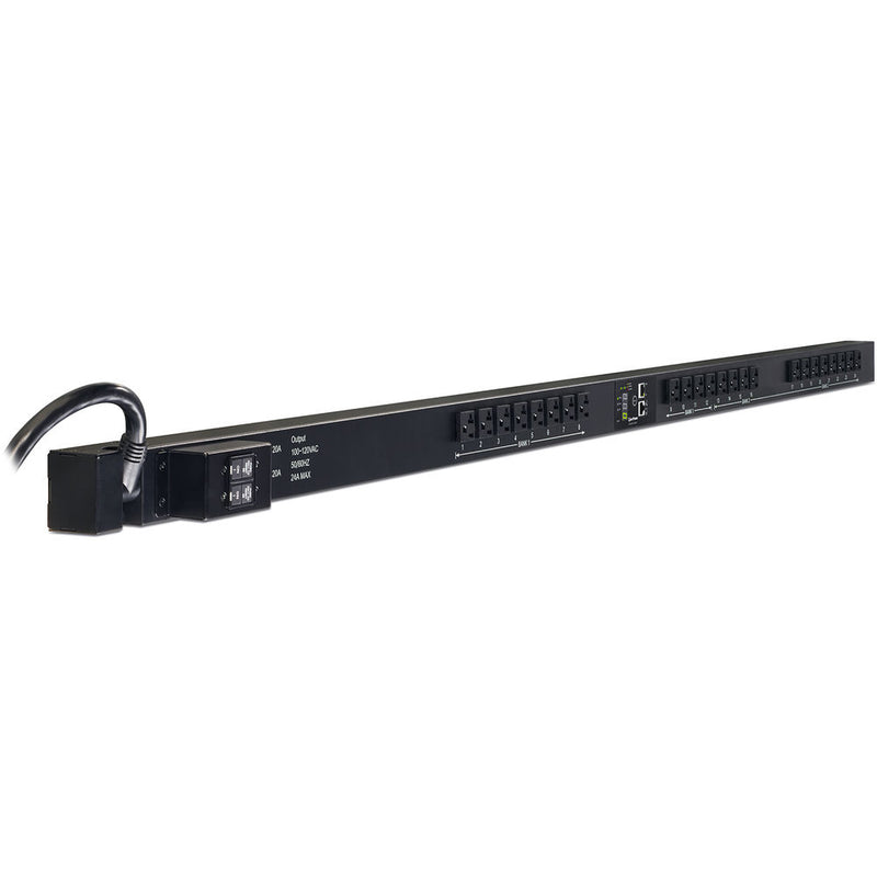 CyberPower Metered PDU(30)24A/100-125V/50Hz/60Hz/NEMA L5-30 Plug/24xNEMA 5-20R OUTS/OU Vertical RU/10'Crd