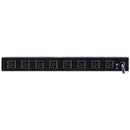 CyberPower Rackbar Surge Protector:3600 J/120 V/NEMA 5-15P Plug/14 NEMA 5-15R(6 Front,8 Rear)1U/15"Cord