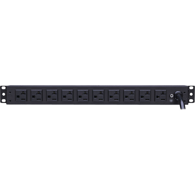 CyberPower Rackbar Surge Protector:1800 J/120 V/NEMA 5-20P TwistLock Plug/16 NEMA 5-20R(6 Front,10 Rear)1U/15"C