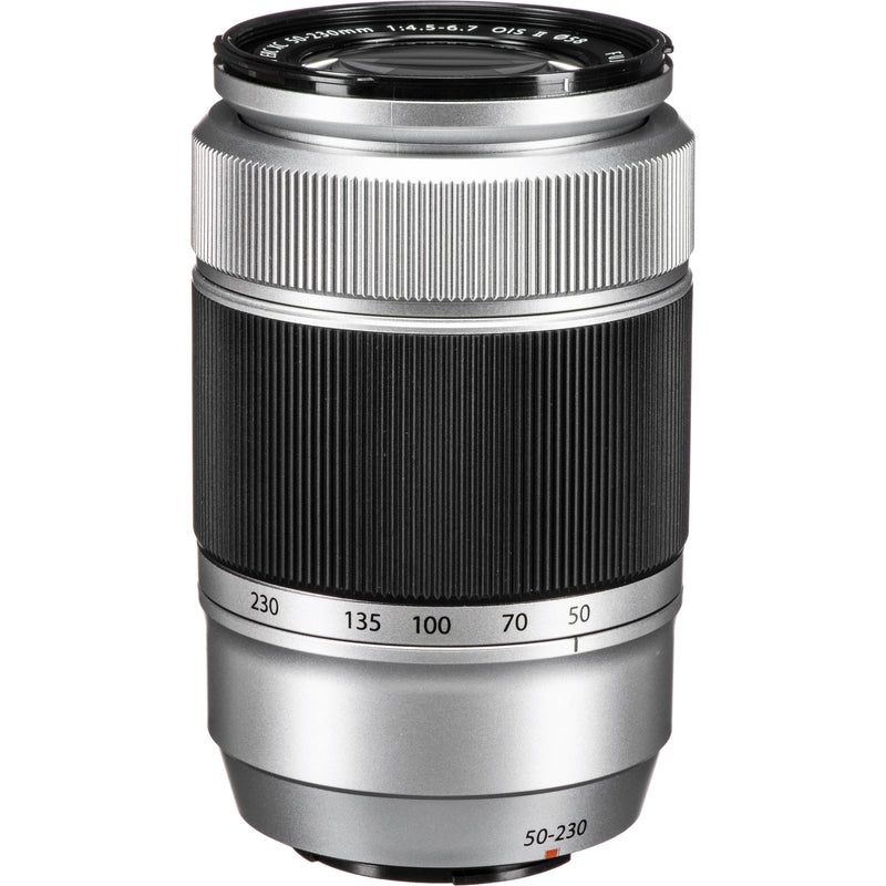 FUJIFILM XC 50-230mm f/4.5-6.7 OIS II Lens with Circular Polarizer Filter Kit (Silver)